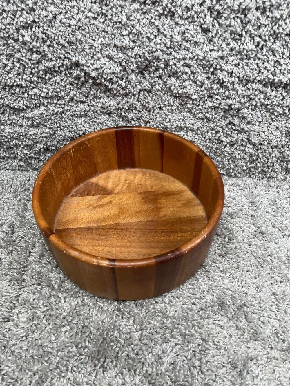 The Cellar Brown Wooden Handicraft Salad Bowl Macys Exclusive 10"x4.5"